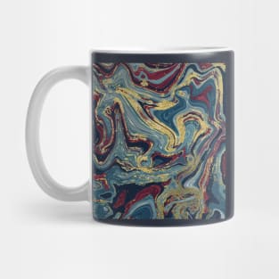 Gold Veined Marble Abstract Art Mug